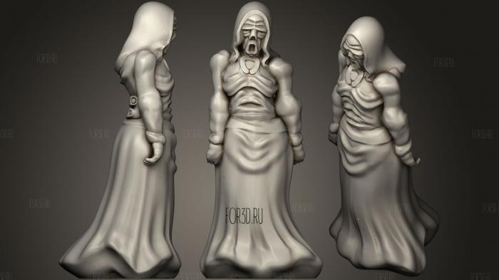 Undead Sister 3d stl for CNC